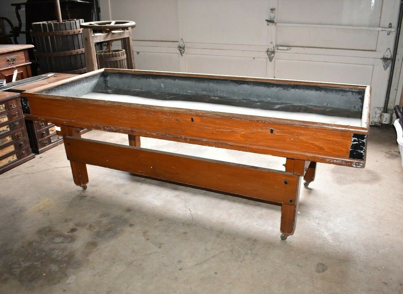 Antique Rolling Gardner's Potting Table Bench Etsy
