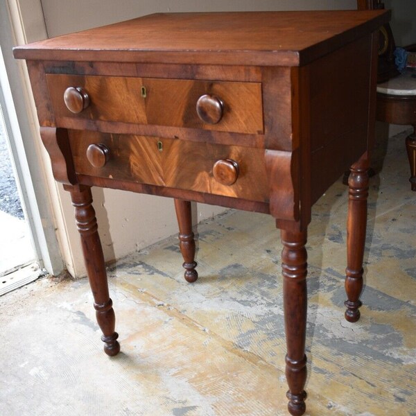 Antique Side Table Etsy