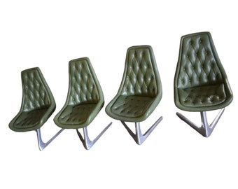 Vladmir Kagan Sculpta Chrome Chairs by Chromcraft, Star Trek