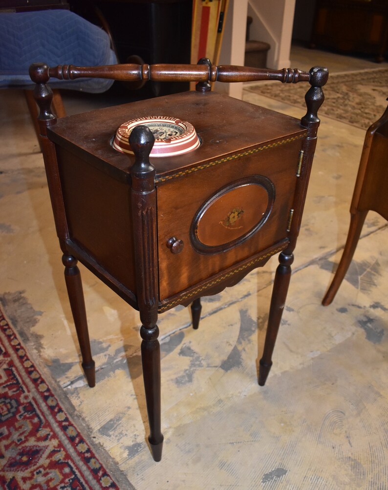 Cushman Antique Humidor Cigar Smoke Stand Tobacciana with Etsy