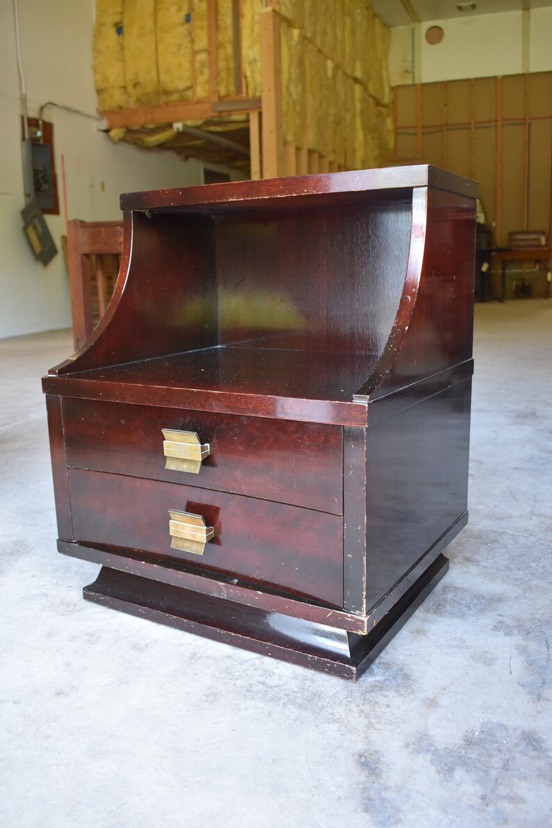 Vintage Furniture Mid Century Modern Bedroom Nightstand End Side Table