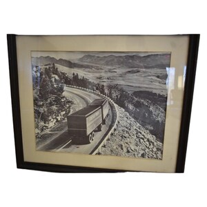 Vintage Consolidated Truck Lines Framed Photo-Antique Transportation