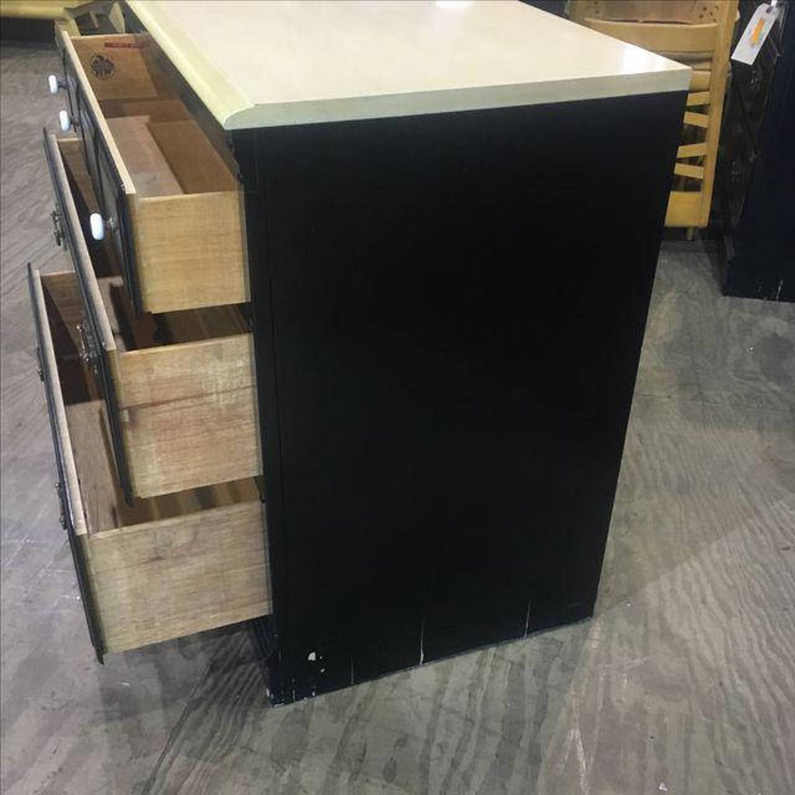 Vintage Antique Heywood Wakefield negro cofre de cajones | Etsy