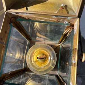 Vintage N R Neptune Brass Oil Lantern image 5