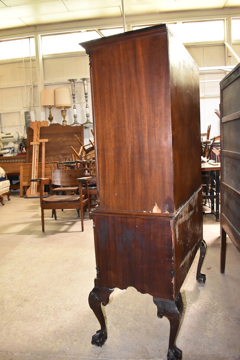 Antique Highboy Chest of Drawers Bedroom Dresser Etsy
