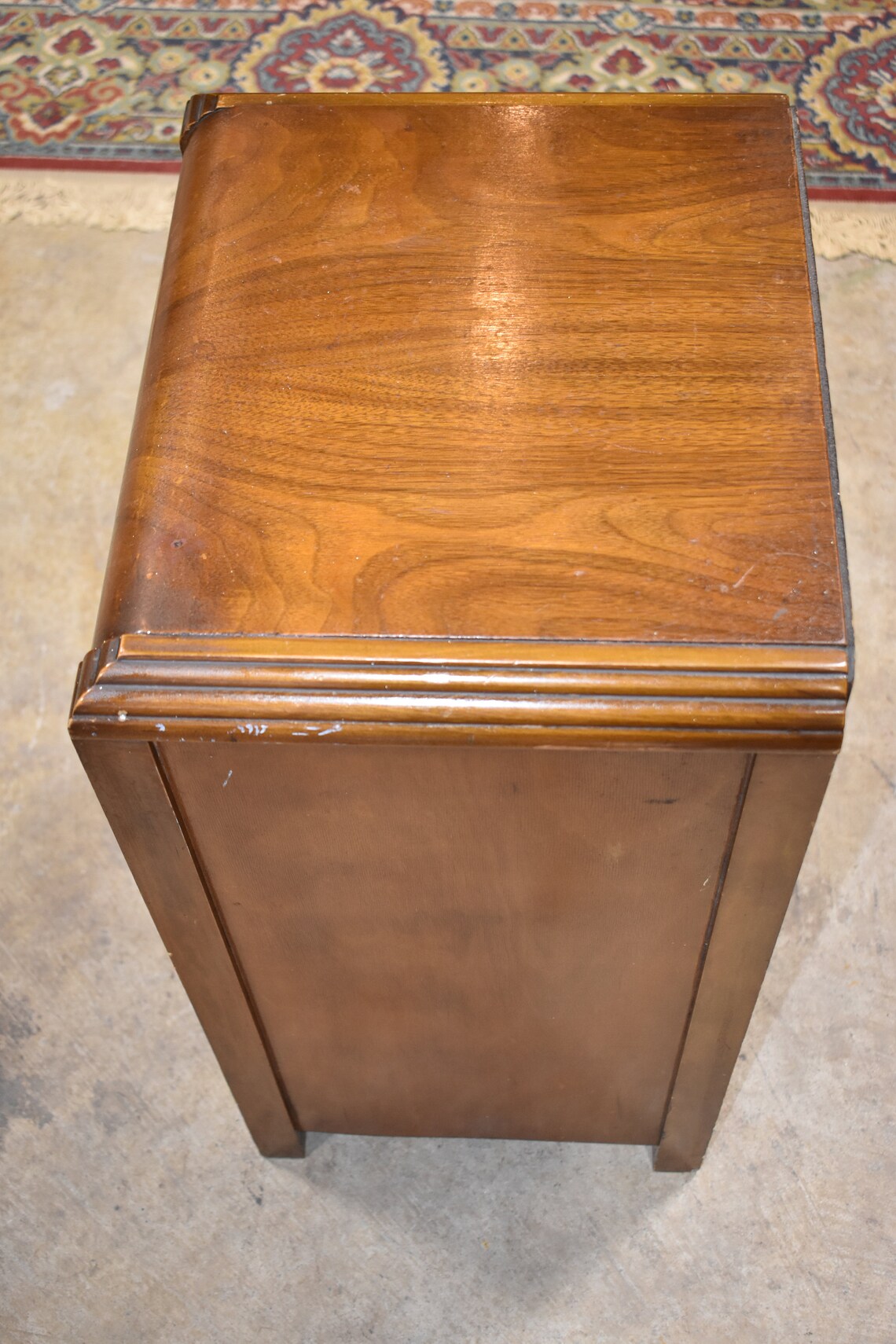 Antique Art Deco Waterfall Style Nightstand End Table Etsy