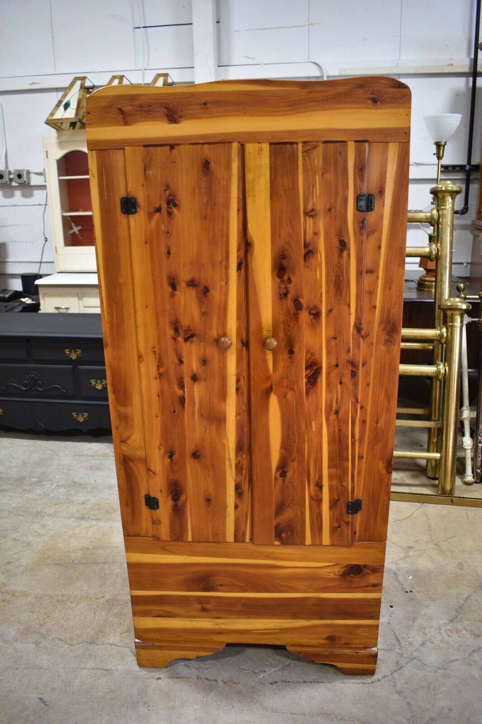 Antique Solid Red Cedar Wardrobe Closet Armoire Etsy