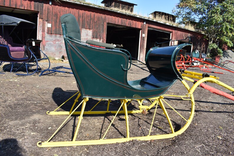 Restored Antique Portland Cutter Sleigh Horse Drawn Sled Etsy