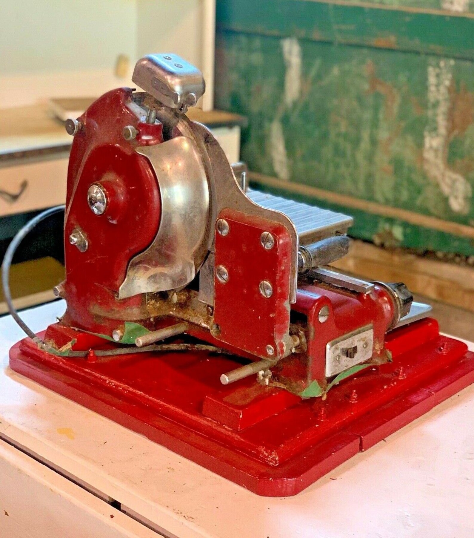 Vintage Meat Slicer U S Slicing Machine La Porte Etsy