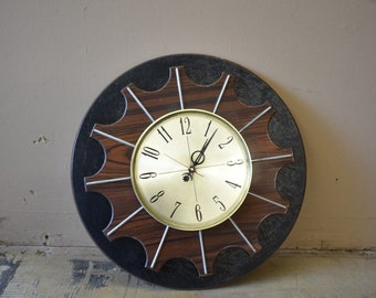 Mid-century MODERN　掛け時計　ビンテージ　ミッドセンチュリー ミッドセンチュリーモダンヴィンテージ壁掛け時計 - Etsy 日本