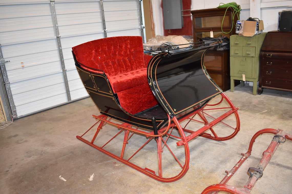Restored Antique Portland Cutter Sleigh Horse Drawn Sled & Etsy
