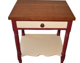 Antique Restored Side End Table, Stand