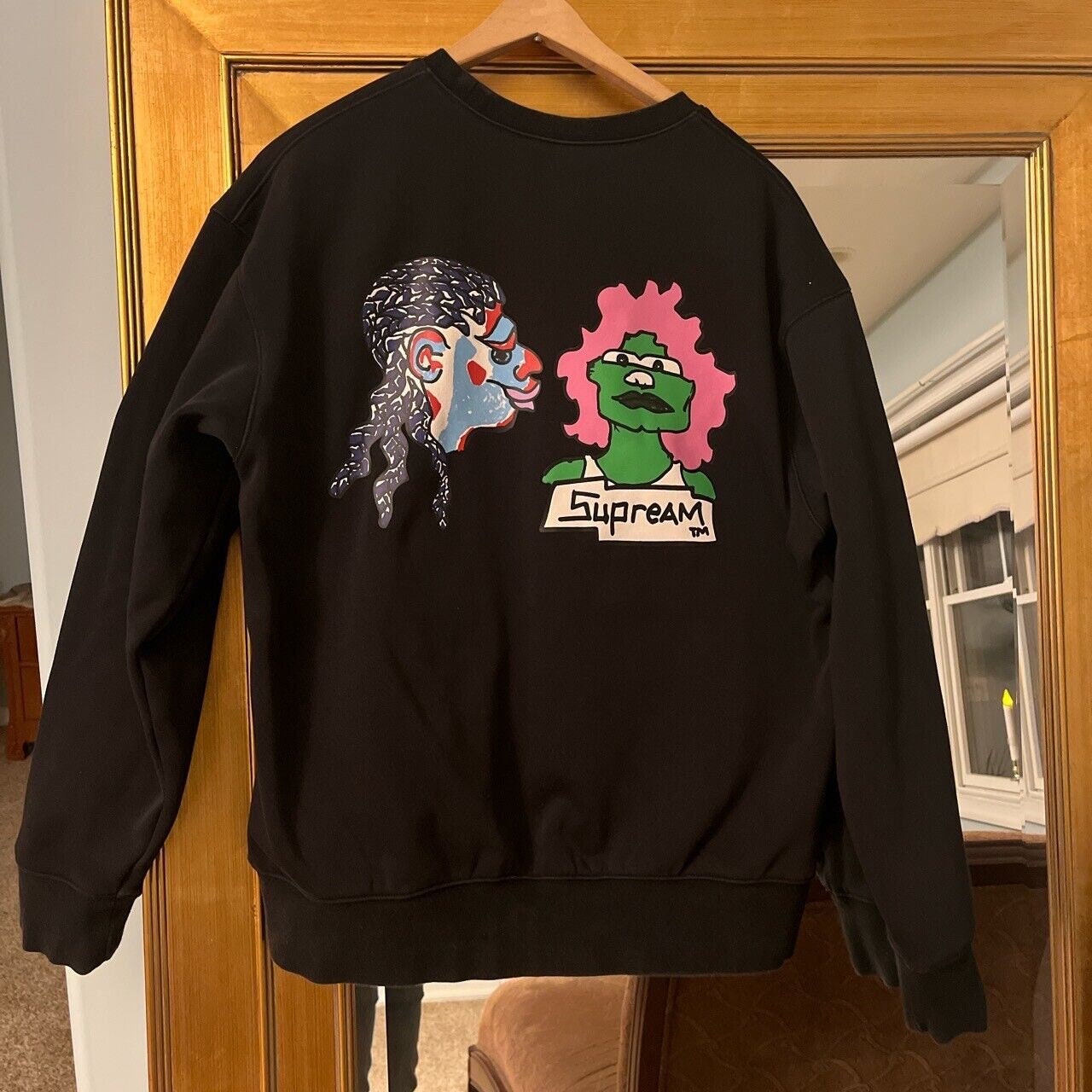 Sudadera Supreme Gonz Heads Cuello Redondo Mark Gonzalez Talla S Negro Etsy Mexico