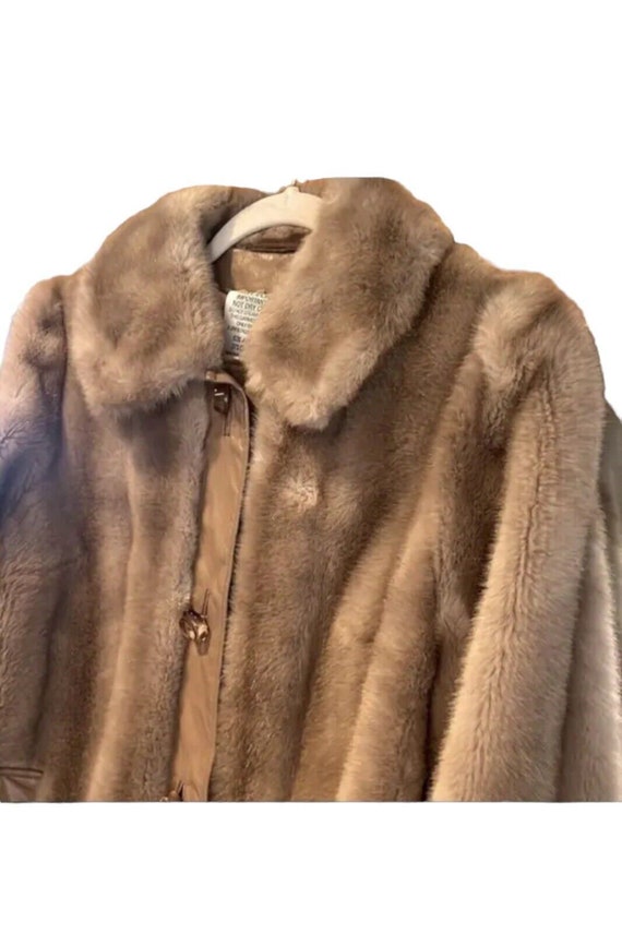 Hollywood Glam Vintage Faux Fur Jacket Tissavel Fr