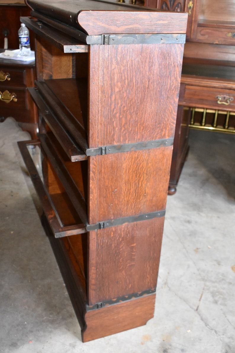 Hale Antique Tiger Oak 3 Stack Barrister Lawyer's Bookcase Etsy