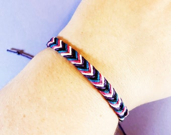 Genderfluid Pride Bracelet, Subtle Pride Jewelry, Coming Out Gift, LGBTQ Bracelet, Pride Accessories, Friendship Bracelet, LGBTQIA