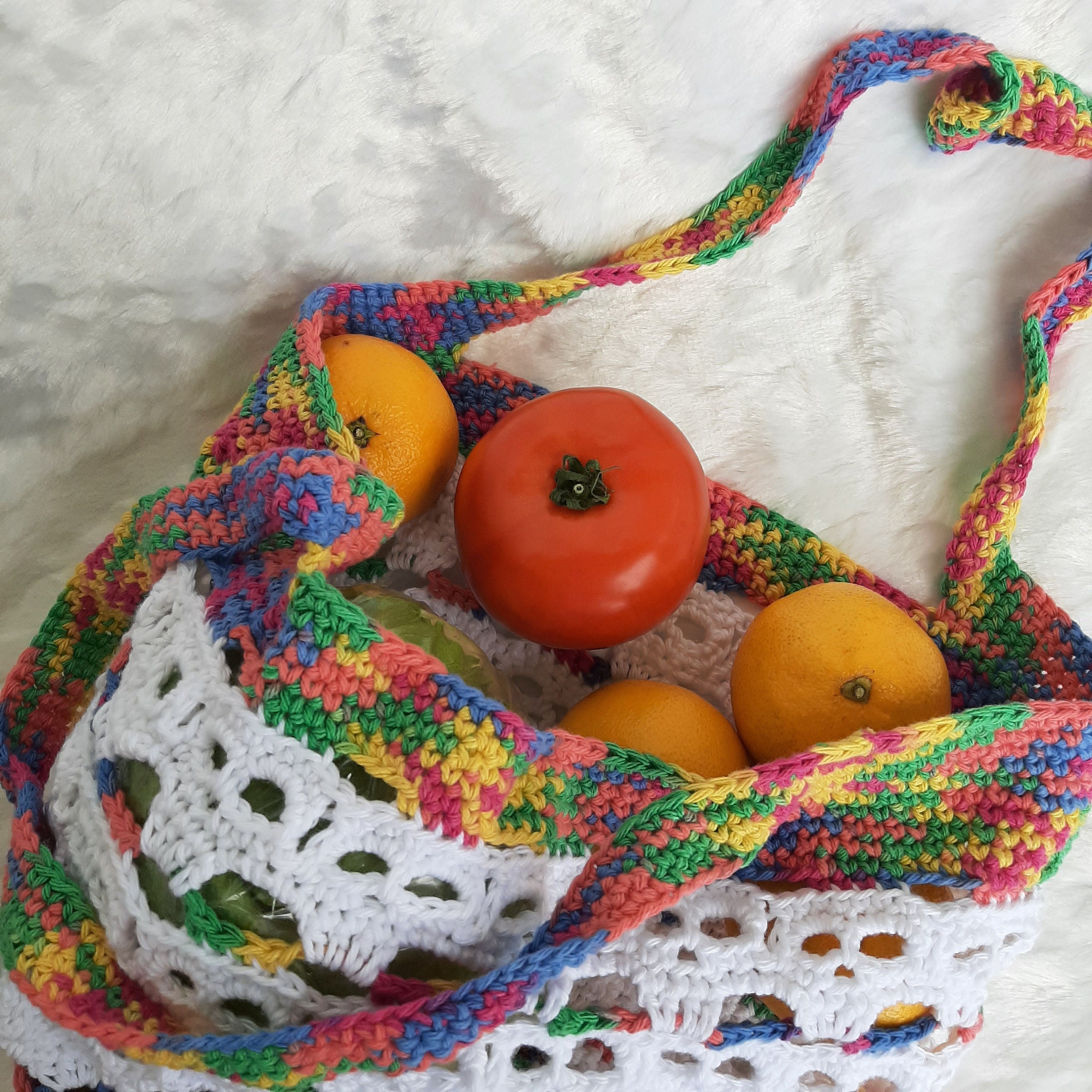 PATTERN ONLY! Digital PDF Pattern - Crochet Skull Market Bag