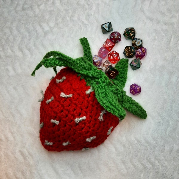 PATTERN ONLY! The Good Berry Dice Bag Crochet Pattern, Pdf pattern only, Lots of Pictures, full tutorial