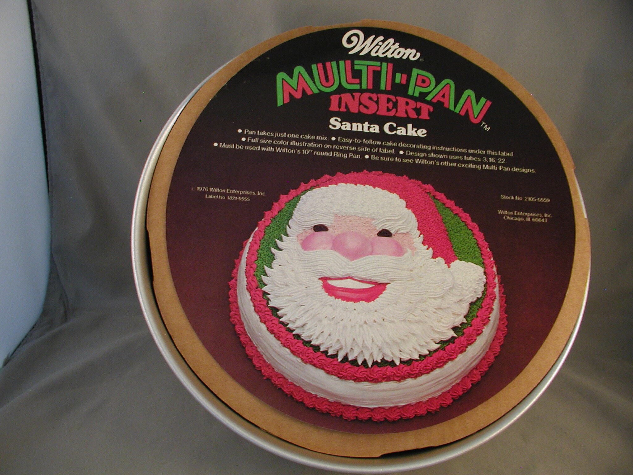 Wilton Santa Claus Multi Pan Insert Cake Pan Vintage 1976 Never Used. 