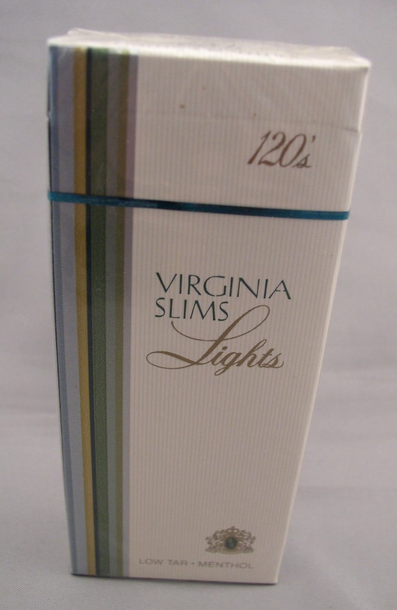 can you buy menthol cigarettes in virginia VIRGINIA SLIMS Menthol Lights 120s Vintage Cigarette Pack - Sealed - Ohio  Stamp