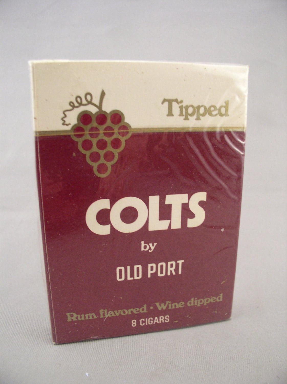 Vintage COLTS Tipped Little Cigars - Unopened Hard Pack - Rum Flavored Wine  Dipped - Circa 1980s - Vintage Tobacciana