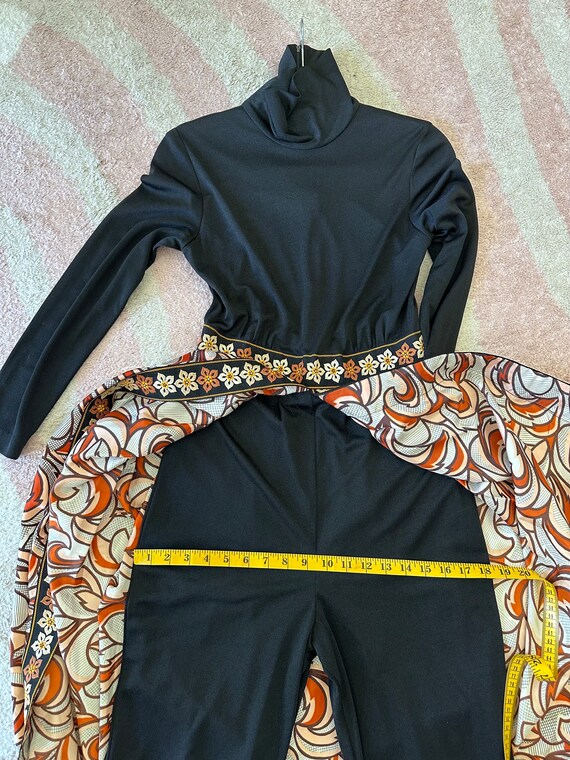 Rare 1960s 1970s Hostess Jumpsuit - image 10