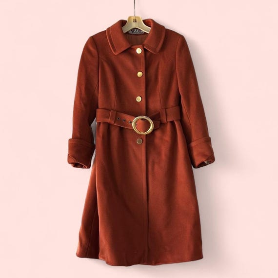 1960s Italian Burnt Orange Coat