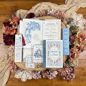 Alice in Wonderland Book Wedding Invitation Set | Literary | Library | Bookmark | Unique | Fairytale | Vintage | SAMPLE ONLY