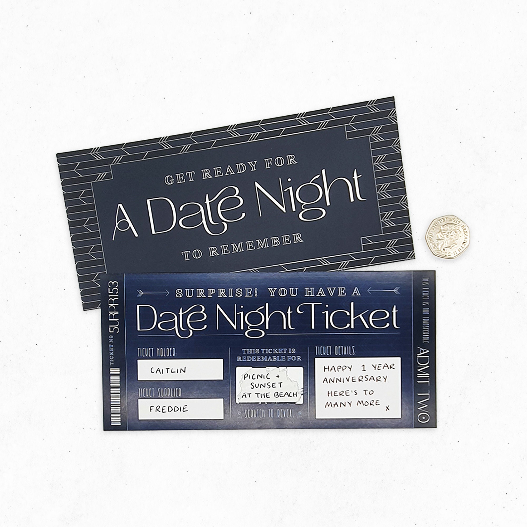 Scratch Reveal Date Night Card DIY Surprise Gift Card - Etsy Canada