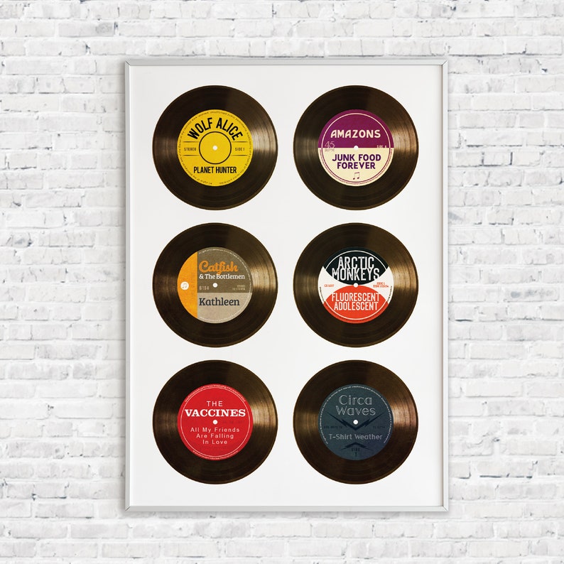 Personalised Vinyl Record Print / Poster Add your favourite Etsy
