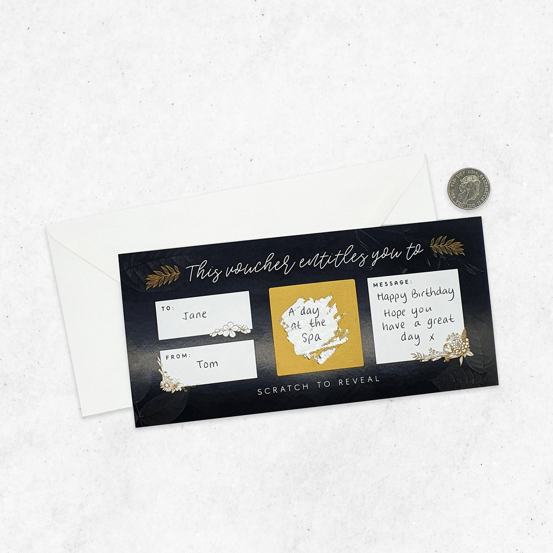 Scratch Reveal Surprise Treat Ticket Cartecadeau DIY Etsy