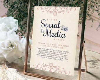 Social Media Post Wedding Print | Poster | Sign | Fairytale | StoryBook | Personalised | Custom Design | Custom Colours