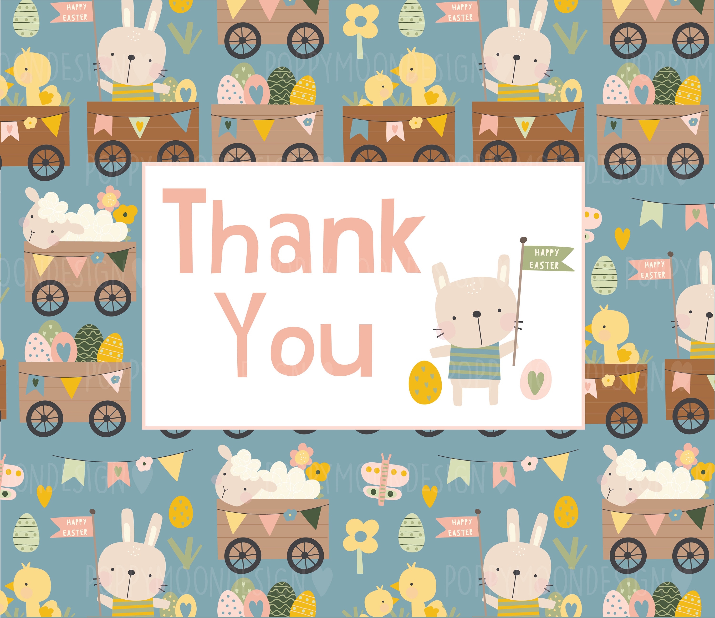 Easter Train, Spring Patterns, Printable Digital Paper Pack - Etsy