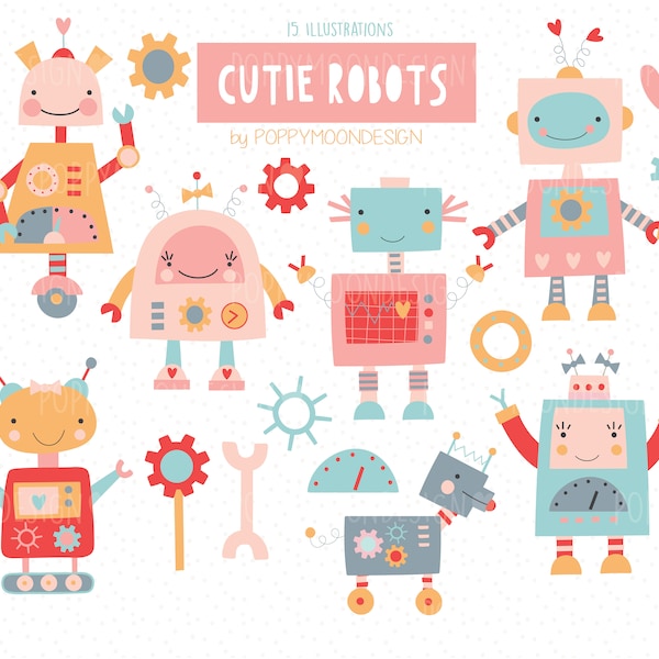 Cutie Robot digital paper pack