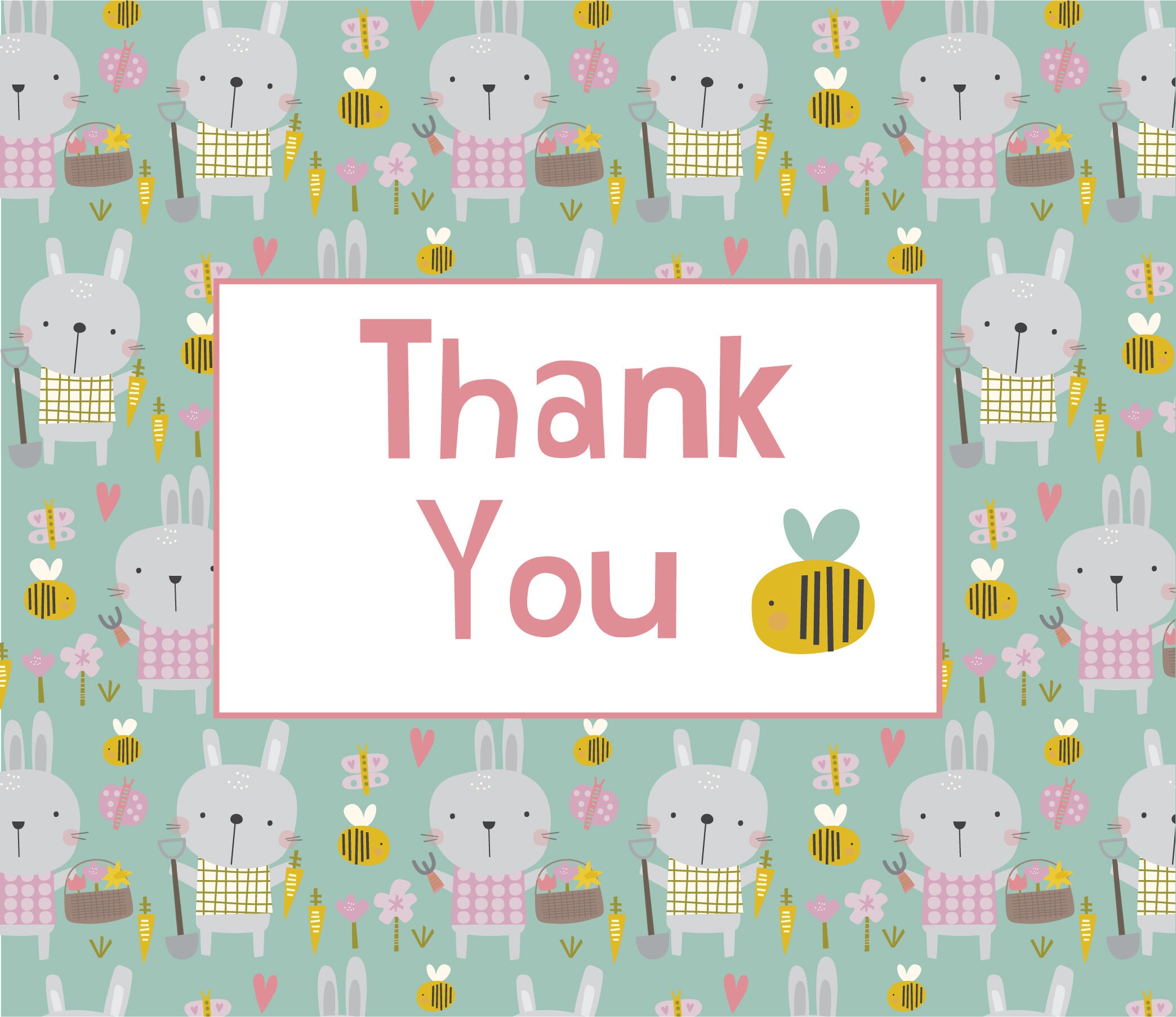 Spring Bunnies, Bunny Patterns, Printable Digital Paper Pack - Etsy UK