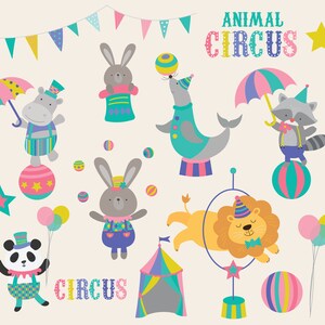Animal Circus, digitale clip art set