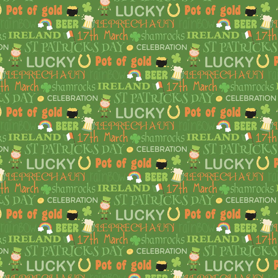 St Patricks Day, Patterns, , Printable Digital Paper Pack. - Etsy