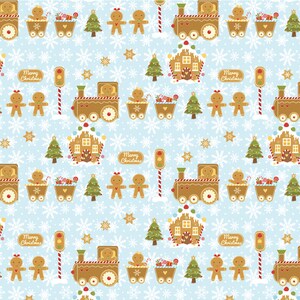 Gingerbread,gingerbread House and Train, Printable Digital Paper Pack ...