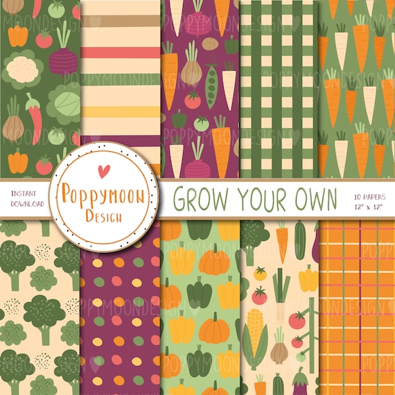 Vegetables Pattern Blocks Garden Vegetables Printable Patterns