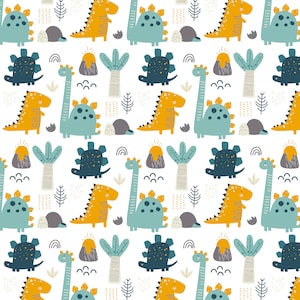 Dino Fun, Dinosaurs, Printable Digital Paper Pack - Etsy
