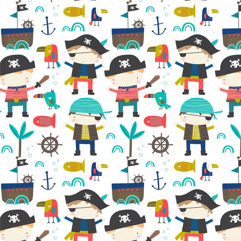 Pirates Printable Digital Paper Pack - Etsy UK