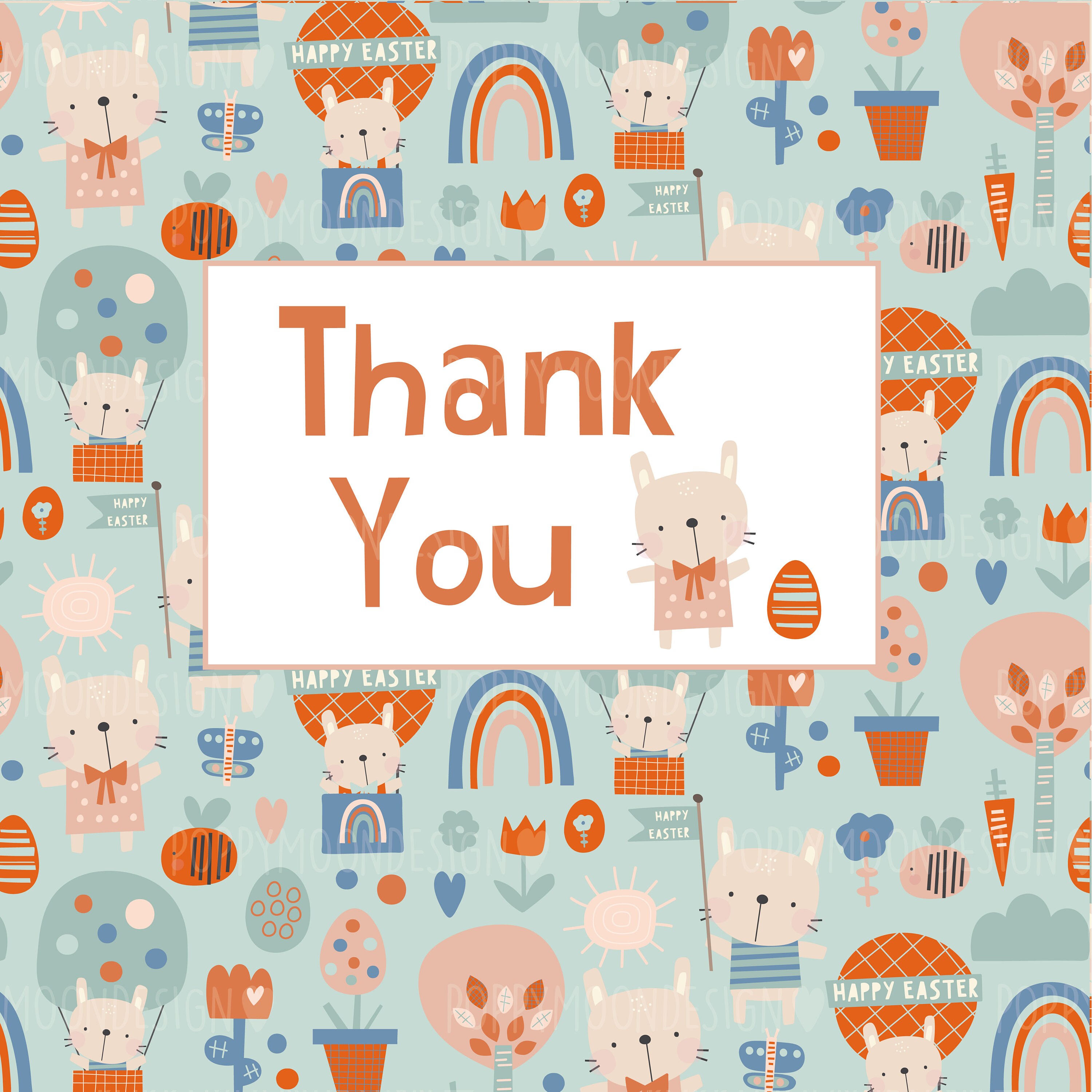 Easter Bunny, Spring Patterns, Printable Digital Paper Pack - Etsy