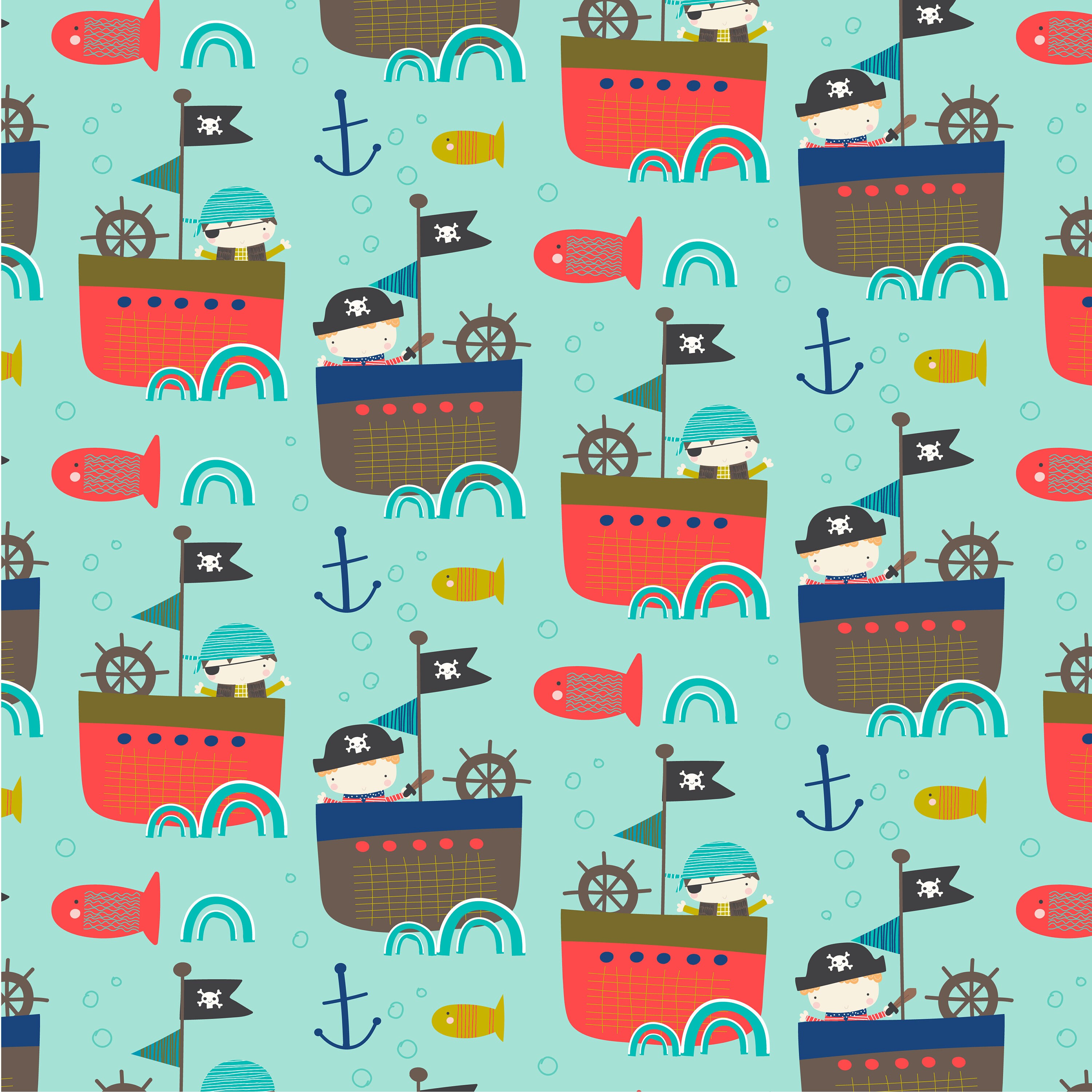 Pirates Printable Digital Paper Pack | Etsy