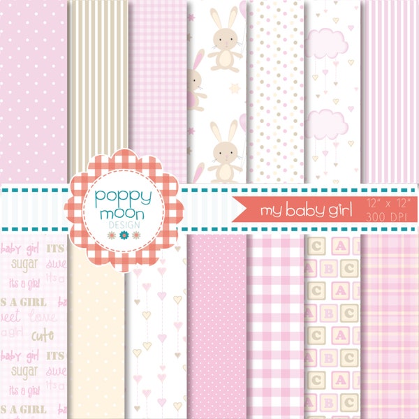 Baby Digital Paper - Etsy