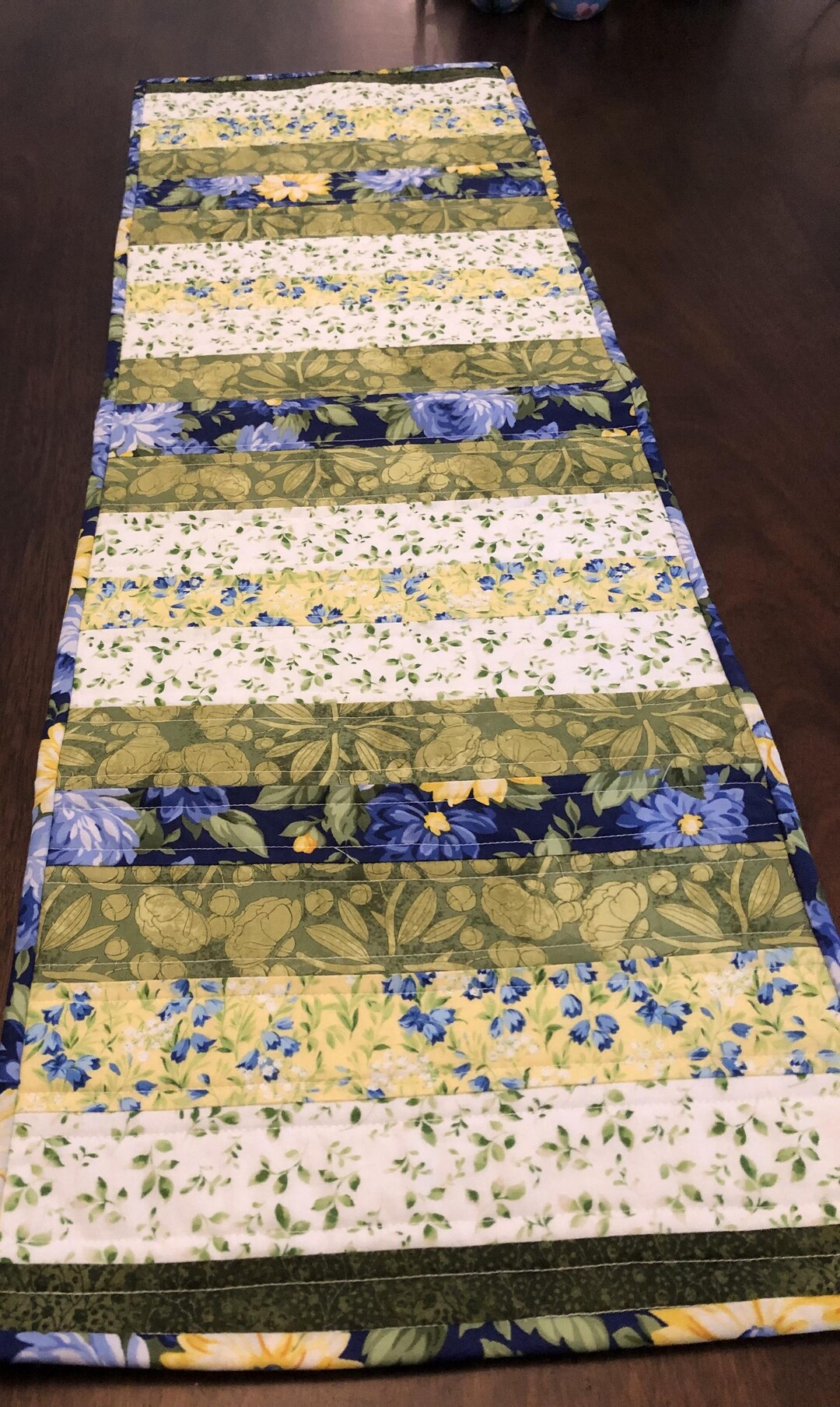 Table Runner Spring Style Handmade Quilted Table Runner Reversible, Spring Summer Décor - Etsy
