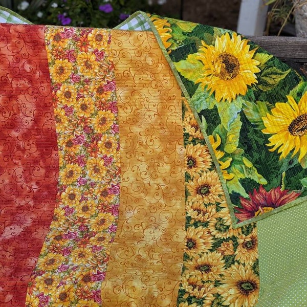 Sunflower Quilt Etsy