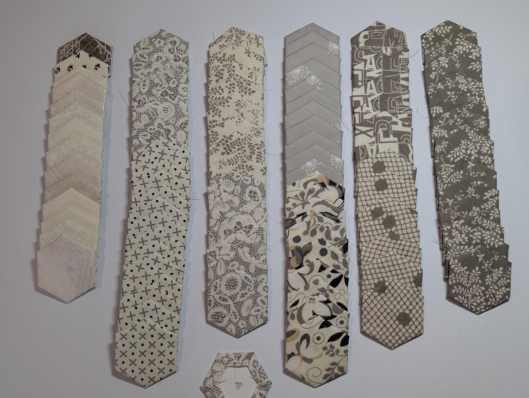 Hexies des années 1930, 3 x 2,75 pouces, certains sacs d