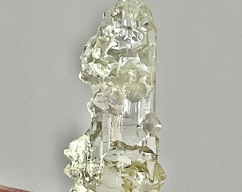 Excellent etched  Heliodor crystal , Ukraine , 21 mm, gem crystal , jewerly