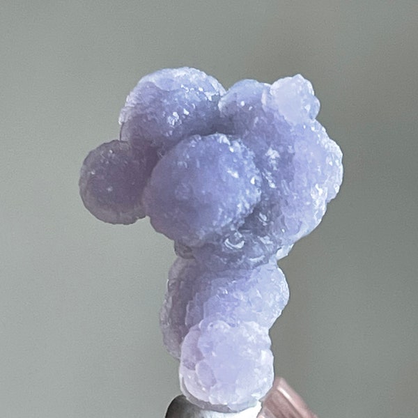 Cute purple sparkling grape agate from Indonesia , 18 mm