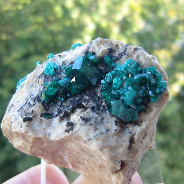 Dioptase specimen from Kazakhstan , 43 mm , crystal , collectible , jewerly